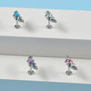 1PC 316L Surgical Steel 16G Cz Labret Lip Ring Crystal Cluster Stud Earrings Ear Cartilage Tragus Helix Daith Piercing Jewelry - Image 5