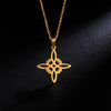Skyrim Wicca Witchcraft Witch Knot Necklace Stainless Steel Choker Necklaces Vintage Amulet Supernatural Jewelry Gift for Women - Image 4