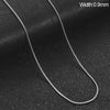Stainless Steel Snake Chain Necklace 0.9/1.2/1.5/2mm Chain Jewelry Accessories - Image 8