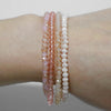 4pcs/set Gold Color Crystal Beads Bracelets For Women Girl Stone Austria Crystal Glass Elastic Bracelet Set Jewelry - Image 3