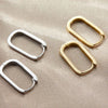 Silver geometric square Earrings Simple Temperament Semale Sexy Jewelry Gift - Image 1