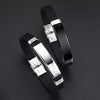 Braided Leather and Stainless Steel Bracelet with 21 cm Length - Image 29