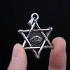 Good Polished 2024 New 316L Stainless Steel Star With Green&Red Zircon Pendant Necklace For Man Women Design Party Gift