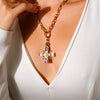 Retro Stainless Steel Cross Pendant Necklace Zircon Pearl Pendant Necklace Religious Necklace Cross Jewelry Gift For Her - Image 2