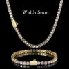 Hip Hop Jewelry Cubic Zirconia Iced Out Tennis Chain Iced Out Gold Plated Bling Necklace For Women - Image 20