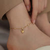 Classic Stainless Steel Heart Love Anklets For Women Girl Multi-layer Chains Jewelry Gift Party - Image 2