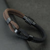 Bicolor Thread Bracelet For Men Magnet Buckle Concentric Knot Nautical Marine String Braslet Bangle Ukrainian Braclet - Image 6