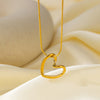 Dainty Gold Color Heat Love Pendant Collar Necklace Stainless Steel Jewelry Gift for Her - Image 8