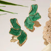 Cefiri Gold Plated Irregular Petal Earring For Women Unique Statement Flower Dangle Earrings Jewelry Gift - Image 6