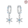 Earrings For Women Silver Butterfly Snowflake Earrings Cubic Zircon Ear Studs Silver Jewelry Gifts - Image 10