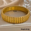 Five Layer Stainless Steel Chain Bracelet with Two Tone Links and 10 mm Width - Image 12