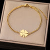 Stainless Steel Bracelets Classic Lucky Clovers Pendant Hip Hop Bracelet For Women Jewelry High-quality Everyday Wear - Image 7