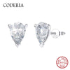 Pear Cut Earrings for Women Gold Plated Jewelry Silver Ear Studs - Image 7