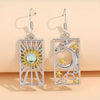 Jewelry Design Sense Moon Stars Sun Earrings Tarot Women's Alloy Jewelry - Image 1