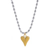 Gold Plated Stainless Steel Heart Pendant Bead Chain Necklace for Women, Love Symbol Dainty Jewelry Gift - Image 10