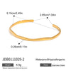 Versatile Stainless Steel Two Color Smooth Circle Bracelet Bangle Set For Women Jewelry Daily Wear - Image 9
