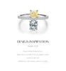 MODIAN 925 Sterling Silver Square & Oval Contrast Zirconia Party Ring For Women Wedding Statement Jewelry