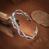 Vintage Mens Jewellery Woven Twist Texture Bracelet Bangles for Women Men Thai Silver Statement Bracelet Punk Party Jewelry Gift - Image 3