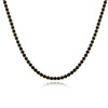 Black Crystal Tennis Necklace For Women Iced Out Cubic Zirconia Gold Plated Hippie Bridesmaid Jewelry - Image 5