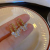 Gold Color Pearl Irregular for Women Korean Design Rhinestone Round Geometric Earring Party Girls Gifts Jewelry - Image 14