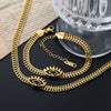 Imitaiton Pearl Heart Pendants Necklace Earring Sets For Women Stainless Steel Chain Necklace Bracelet Set Jewelry - Image 4