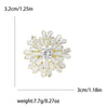 Rhinestone Snowflake Brooch for Women Unisex Pearl Flower Pins Banquet Party Backpack Gifts Jewelry Accessories - Image 20