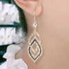 2PC Women's Geometric Spiral Earrings Jewelry Accessories Suitable for Date, Party, Festival Gifts - Image 3