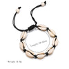 Braided Shell Anklet with Adjustable Rope Detail - Image 2