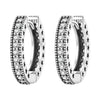 Openwork Leaf Pattern Hoop Earrings with Sculpted Detail - Image 12