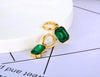 Stainless Steel Geometric Square Hoop Earrings Sparkling Cubic Zirconia Crystal Earrings Jewelry For Women - Image 30