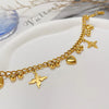 316L Stainless Steel Golden Butterfly Heart Love Anklet For Women Foot Chain Jewelry Glamorous Gift - Image 4