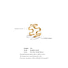 Minimalist Stainless Steel Metal Irregular Open Adjustable Ring for Women Distinctive Jewelry - Image 6