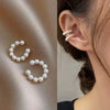 Elegant Imitation Pearl Ear Cuff Clip C-shaped Earrings Non-Piercing Ear Ring Minimalist Earrings for Women Jewelry - Image 1