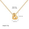Tiny Gold Color Bubble Balloon Initial Letters Charms Chocker Necklaces for Women Single Alphabet Chains Personalized Jewelry - Image 31