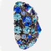 Stonefans New Exaggerated Colorful Crystal Earrings Aesthetic Jewelry Christmas Gifts Rhinestone Large Square Earrings for Women