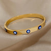 Dripping Oil Evil Eyes Stainless Steel Bracelet for Women Cuff Wristband Bangle Party Jewelry Gifts Accessories - Image 5