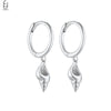 Silver Needle Vintage Shell Pendant Hoop Earrings Women's Pearl Conch Gold Earrings Jewelry Gifts - Image 21