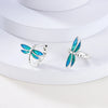 Colorful Cubic Zirconia Huggie Hoop Earrings in Flower Butterfly and Clover Designs - Image 54