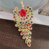 Anti glare peacock brooch clip rhinestone clothing accessory phoenix retro brooch - Image 3