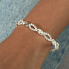 Wedding Bridal Jewelry 1-10 Row Cuff CZ Rhinestone Crystal Stretch Strand Bracelet Bangle - Image 15