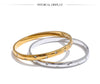 Interlocking Loop Bracelet with Cubic Zirconia Accents in Gold Tone or Silver Tone - Image 13