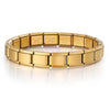 Women Men Simple Bangles Charms Italian Links Stainless Steel 9mm Width Gold Color Bracelets Jewelry Gifts - Image 17