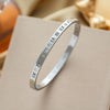Yupsk 1/3pcs Classic Zircon Inlaid Stainless Steel Bracelet Roman Numeral Heart Design Bangles Jewelry Gift - Image 9