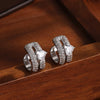 Iced Out CZ Ear Clip Earring For Women Men Shiny Zirconia Punk Hip-hop No Piercing Jewellery - Image 4