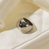 Minimalist Asymmetric Hollow Ring in Stainless Steel - Image 22
