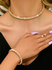 4 Pieces of Women's and Minimalist Necklaces with Earrings, Bracelets, Jewelry Sets, Banquet and Party Accessories - Image 9