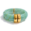 Exclusive Multi-Color Acrylic Resin Wide Statement Bracelet Bangle Stainless Steel Autumn Winter Sweater Wrist Jewelry - Image 12