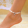 Simple Double Zircon Cross 8 Shape Word Anklet For Women Hollow Love Heart Thin Chain Anklets Beach Foot Minimalist Jewelry - Image 15
