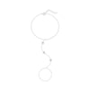 Silver Flower Clover CZ Finger Ring Chain Bracelet For Women Hand Chain Horse Eye Jewelry Party Gift - Image 19