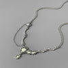 Bling Moonstone Star Cross Pendant Necklace for Women Punk Hip Hop Star Chain CrystalNecklace Party Y2K Jewelry Gift - Image 7